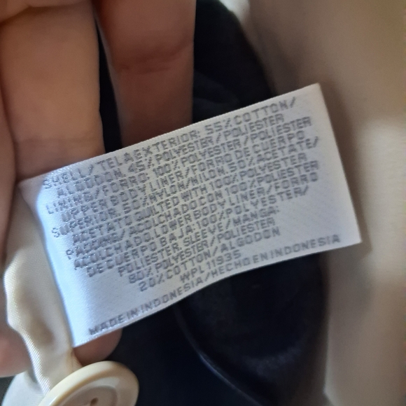 Worthington Khaki Pearl Beige Lightweight Trench Coat Belted M $160 NWT - Picture 12 of 12